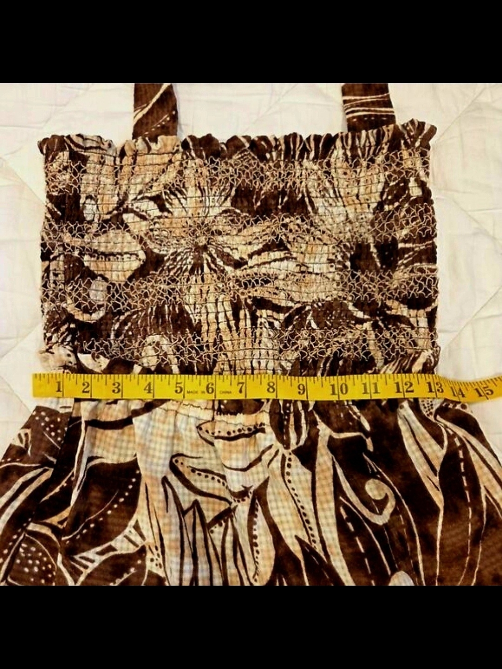 Sam Edelman Brown Floral Sundress - Picture 2 of 3